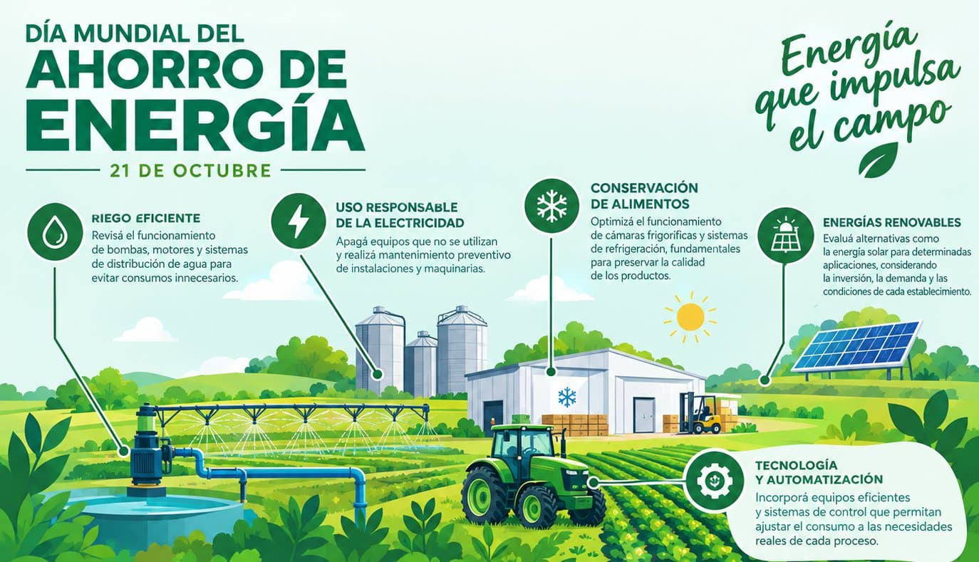 Día Mundial del Ahorro de Energía: eficiencia y sostenibilidad, claves para el futuro productivo